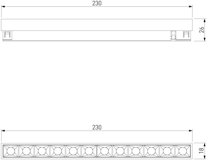 Трековый магнитный светильник Elektrostandard Line magnetic 4690389218736