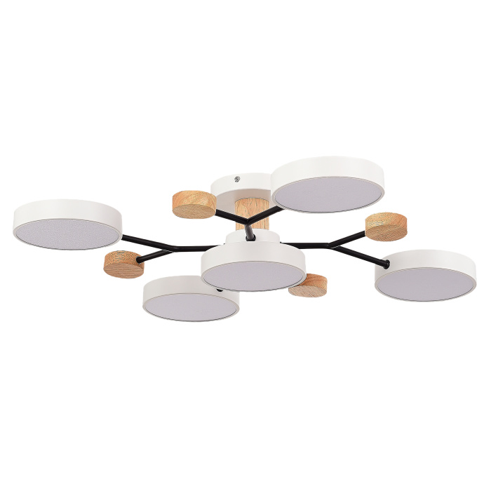 Светильник потолочный Белый/Белый LED 5*12W 3000K/4500K/6000K SLE6006-502-05