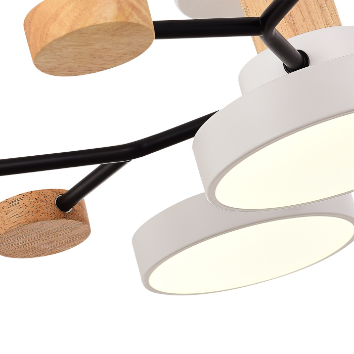 Светильник потолочный Белый/Белый LED 5*12W 3000K/4500K/6000K SLE6006-502-05