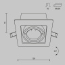 Встраиваемый светильник Maytoni Metal Modern DL008-2-01-W