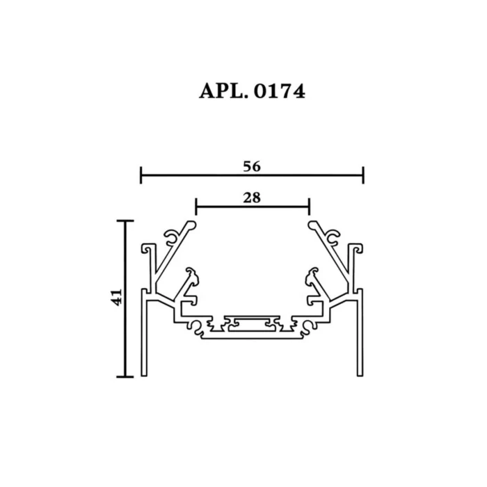 Шинопровод трековый Aployt Magnetic track 48 APL.0174.10.200