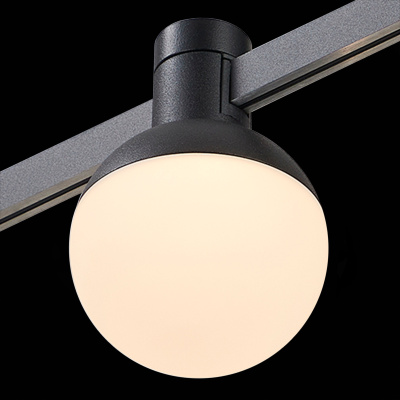 Магнитный трековый светильник FARM Черный LED 1*5W 3000K 78Lm Ra90 120 IP20 D75xH109 24 ST815.406.05