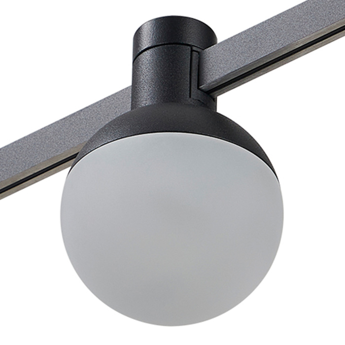 Магнитный трековый светильник FARM Черный LED 1*5W 3000K 78Lm Ra90 120 IP20 D75xH109 24 ST815.406.05