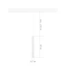 Магнитный трековый светильник Белый LED 1*7W 4000K 450Lm Ra90 36° IP20 D32xH307 48V ST682.546.07