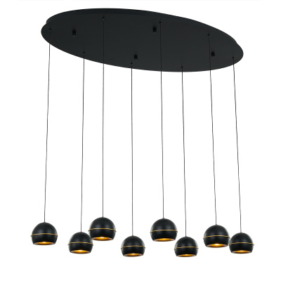 Подвесная люстра Delight Collection MD21001034 MD21001034-8A black/gold