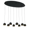 Подвесная люстра Delight Collection MD21001034 MD21001034-8A black/gold