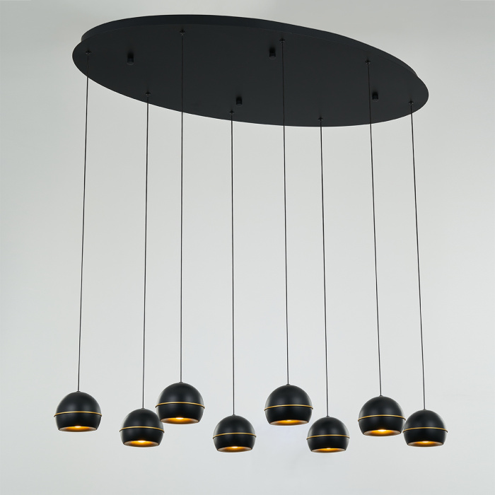 Подвесная люстра Delight Collection MD21001034 MD21001034-8A black/gold