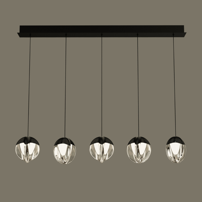 Подвесной светильник Delight Collection MD24001033 MD24001033-5B black/clear