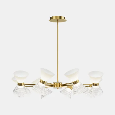 Светильник подвесной ST-Luce латунь/прозрачный, белый, латунь G9 LED 16*5W SL2004.303.16