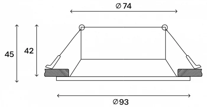 Встраиваемый светильник Hesby Lighting Lillestrom HSBL_0222