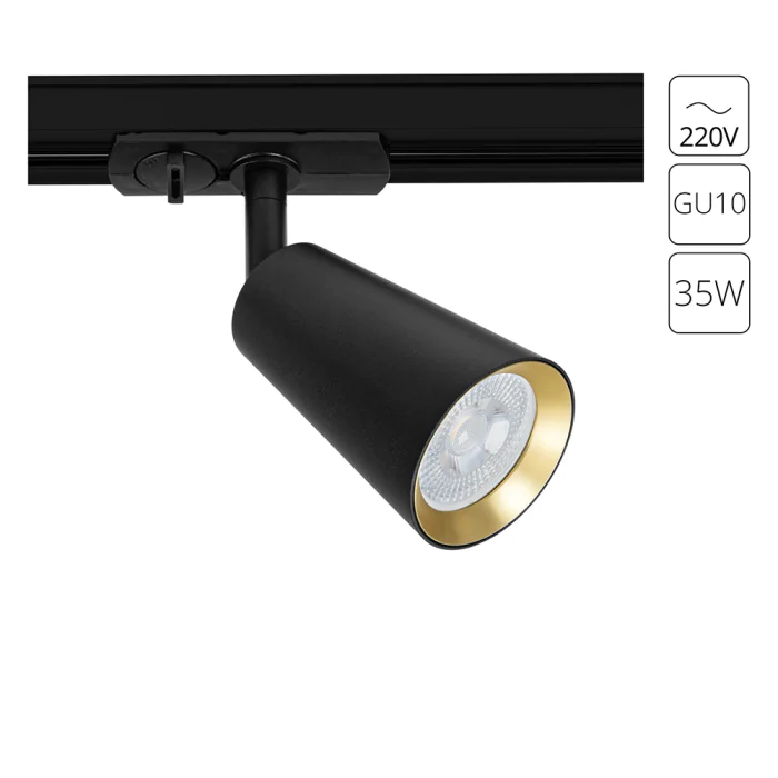 Трековый светильник однофазный Arte Lamp CINTURA A2355PL-1BK