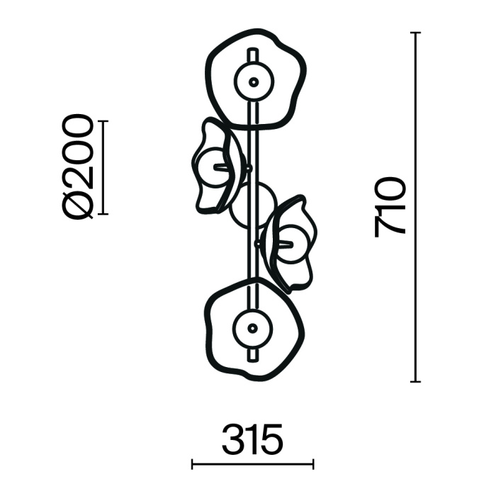 Бра Maytoni Miracle MOD207WL-04BS