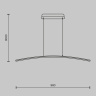 Подвесной светильник Maytoni Curve MOD243PL-L18BK