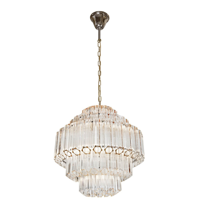 Подвесная люстра iLamp Destiny MD0267-7 CHROME+CLEAR