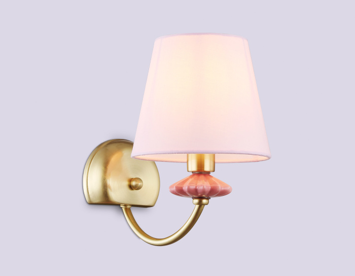 Настенный светильник с абажуром и декором из керамики Ambrella light LH75027