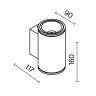 Светильник настенный Maytoni Shim O303WL-L10GF3K