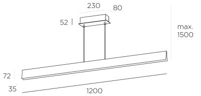 Подвесной светильник Leds C4 BRAVO Silver