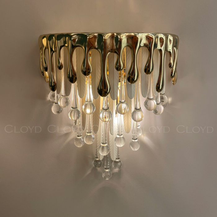 Бра Cloyd CAPULETTI W2 / выс. 32 см - золото (арт.20335)