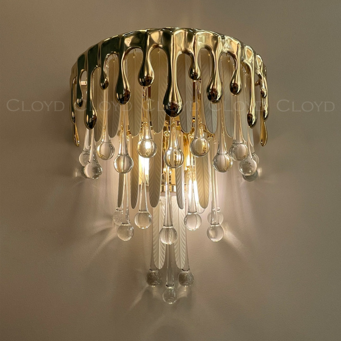 Бра Cloyd CAPULETTI W2 / выс. 32 см - золото (арт.20335)