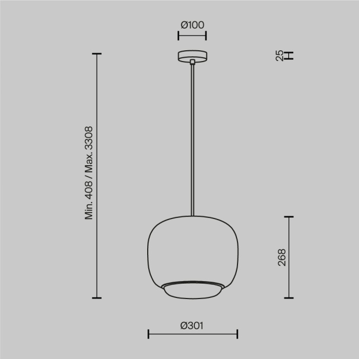 Подвесной светильник Maytoni Brio MOD466PL-L12W3K