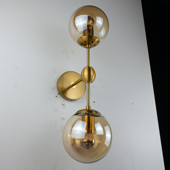 Бра Modo Sconce 2 Globes Gold ImperiumLoft