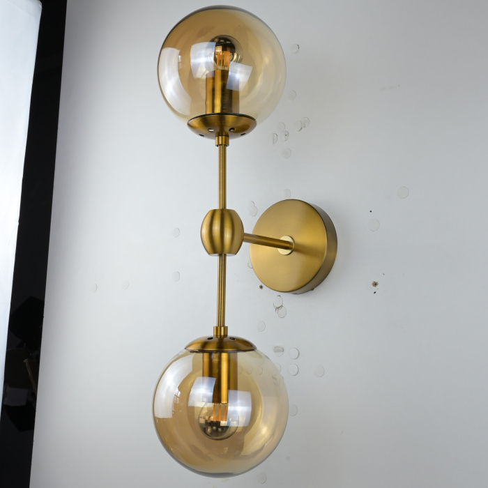 Бра Modo Sconce 2 Globes Gold ImperiumLoft