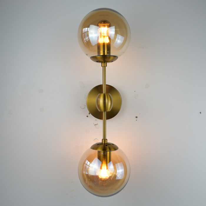 Бра Modo Sconce 2 Globes Gold ImperiumLoft