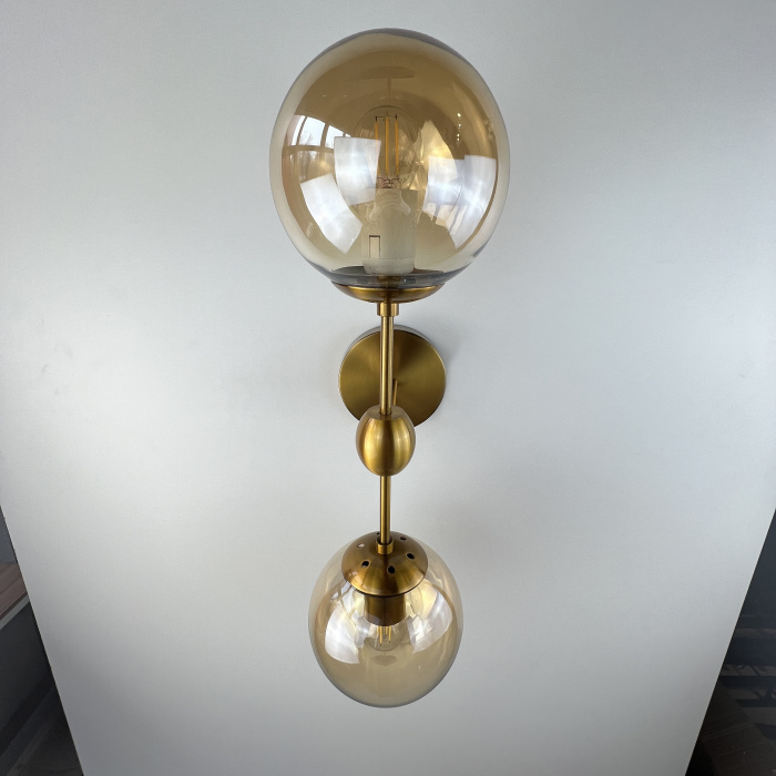 Бра Modo Sconce 2 Globes Gold ImperiumLoft
