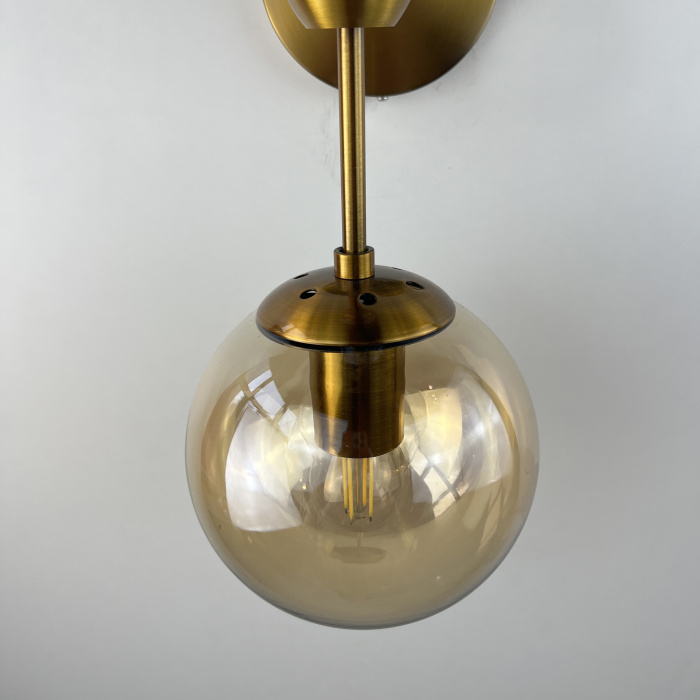 Бра Modo Sconce 2 Globes Gold ImperiumLoft