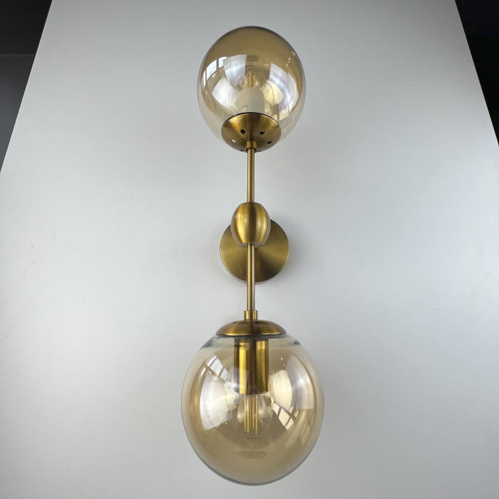 Бра Modo Sconce 2 Globes Gold ImperiumLoft