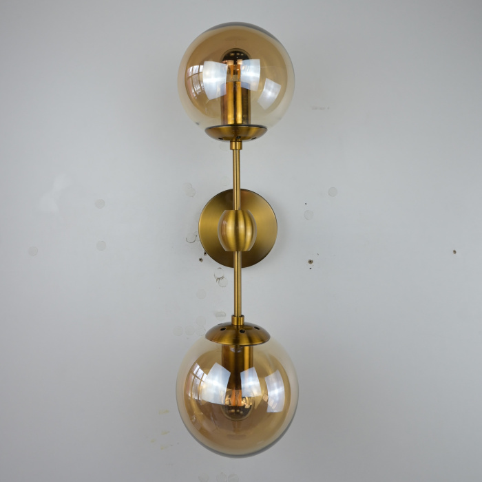 Бра Modo Sconce 2 Globes Gold ImperiumLoft