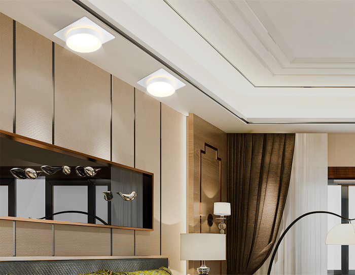 Светильник встраиваемый IP44 с высокой степенью пылевлагозащиты TECHNO SPOT AMBRELLA LIGHT TN6709