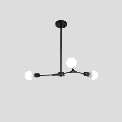 Люстра на штанге LATE D55 Black ImperiumLoft