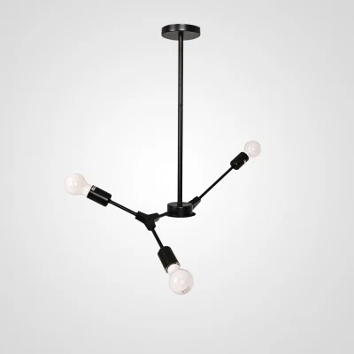 Люстра на штанге LATE D55 Black ImperiumLoft