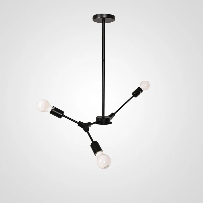 Люстра на штанге LATE D55 Black ImperiumLoft