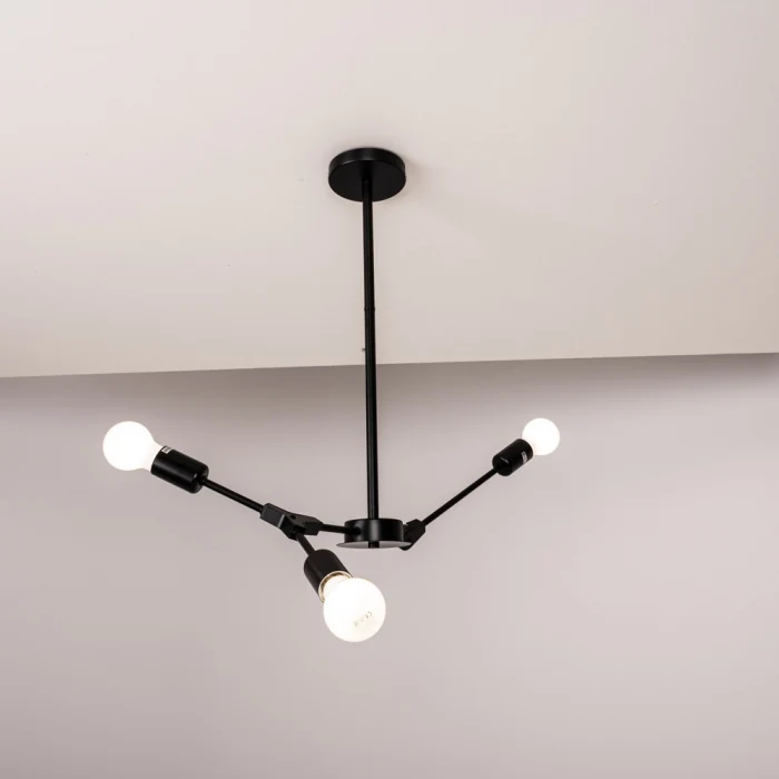 Люстра на штанге LATE D55 Black ImperiumLoft