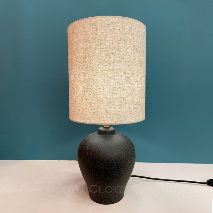 Настольная лампа Cloyd GARGANTUA-C T1 / выс. 48 см- черная керамика (арт.30146)