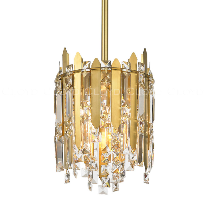 Подвесной светильник Cloyd ALCATRAZ-A P3 / Ø23 см - латунь (арт.10600)