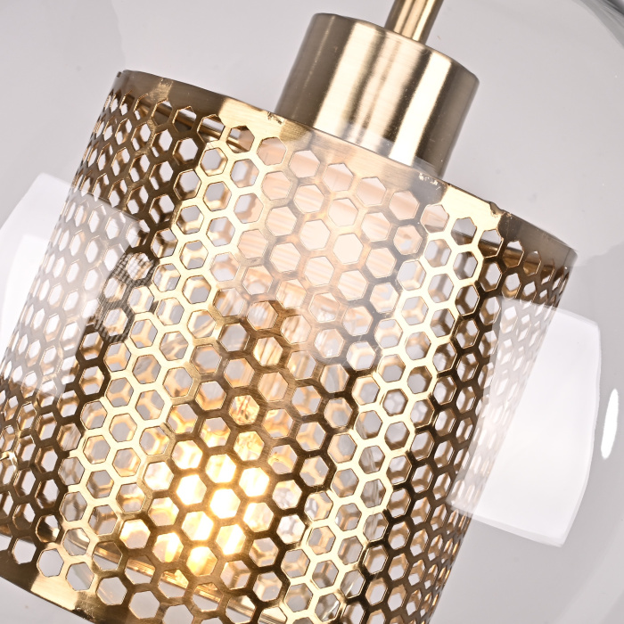 Подвесной светильник CATCH F pear brass D25 ImperiumLoft