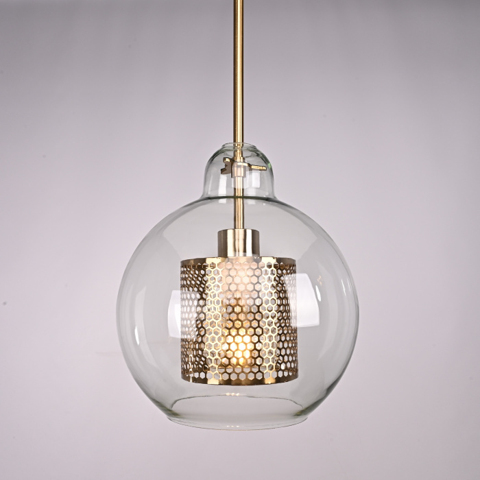 Подвесной светильник CATCH F pear brass D25 ImperiumLoft