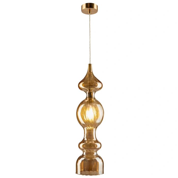 Светильник подвесной Crystal Lux IRIS SP1 A AMBER