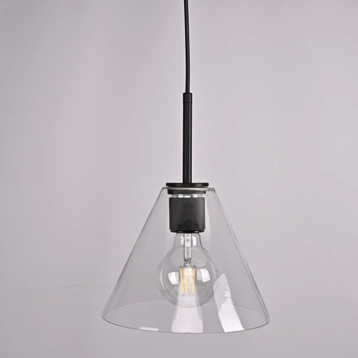 Подвесной светильник RH Utilitaire Funnel Pendant Black ImperiumLoft