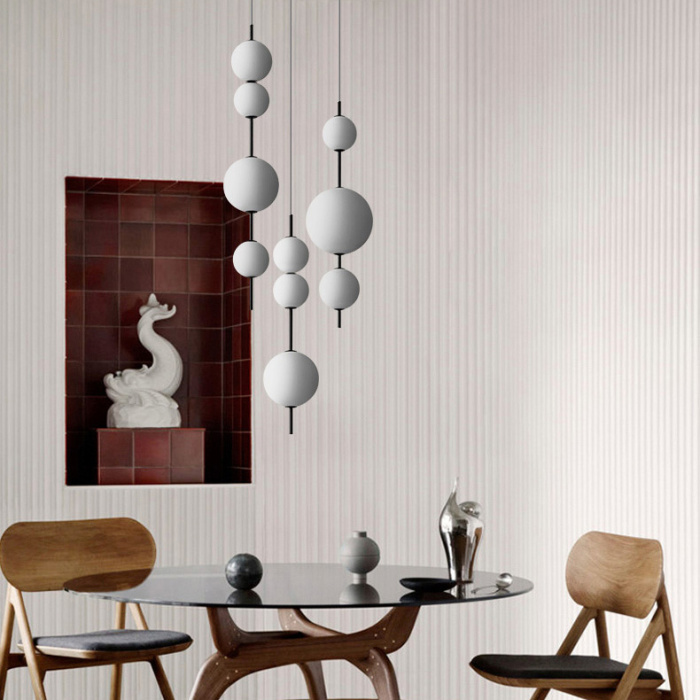 Подвесной светильник White beads Pendant D50 ImperiumLoft