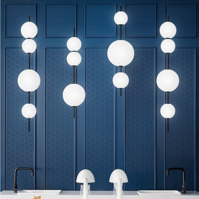 Подвесной светильник White beads Pendant D50 ImperiumLoft