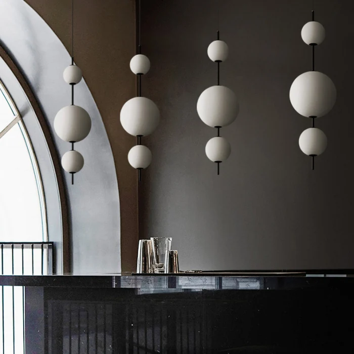 Подвесной светильник White beads Pendant D50 ImperiumLoft