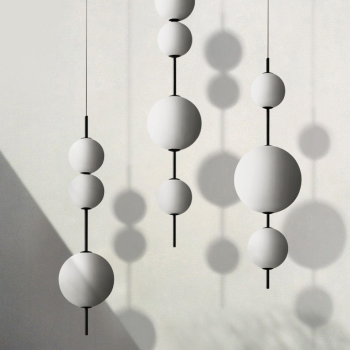 Подвесной светильник White beads Pendant D50 ImperiumLoft