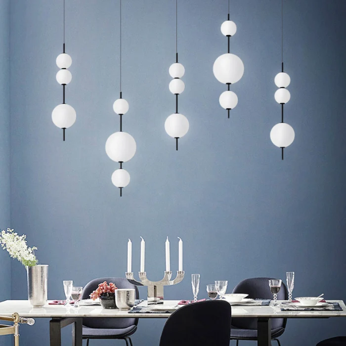 Подвесной светильник White beads Pendant D50 ImperiumLoft