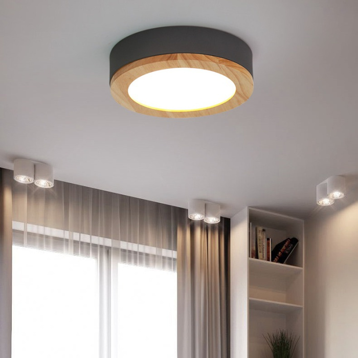 Потолочная люстра WUDDA D50 Серый ImperiumLoft