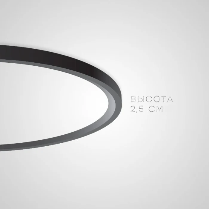 Потолочный светильник EXTRASLIM D50 Black ImperiumLoft