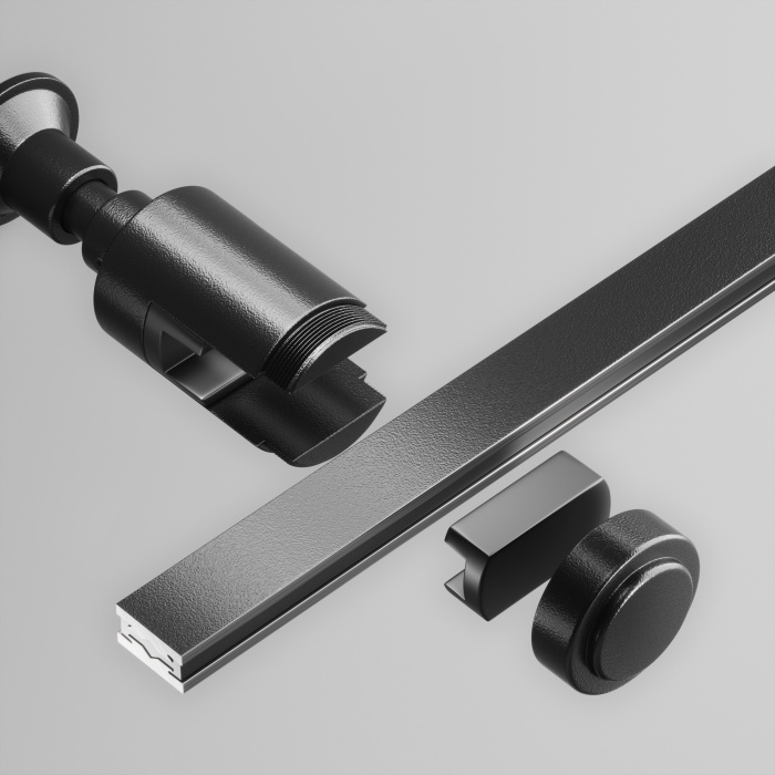 Крепление настенное Wall одинарное Flarity черный Maytoni TRA155CW-S1-B